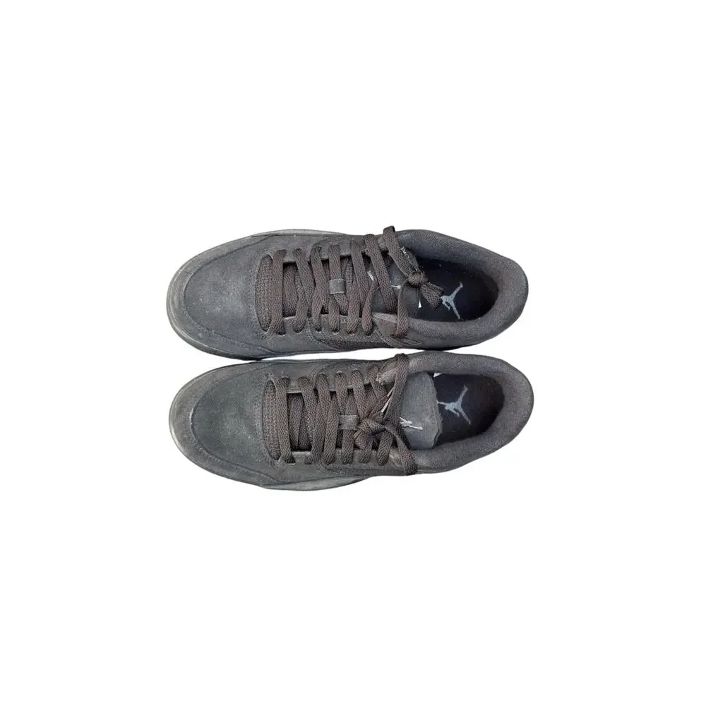 Jordan Flight Court - Black / Anthracite gray suede Men’s 8 Womens 9.5 EUC